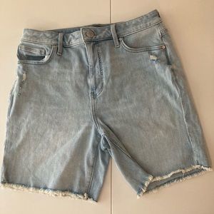 High rise jean shorts
